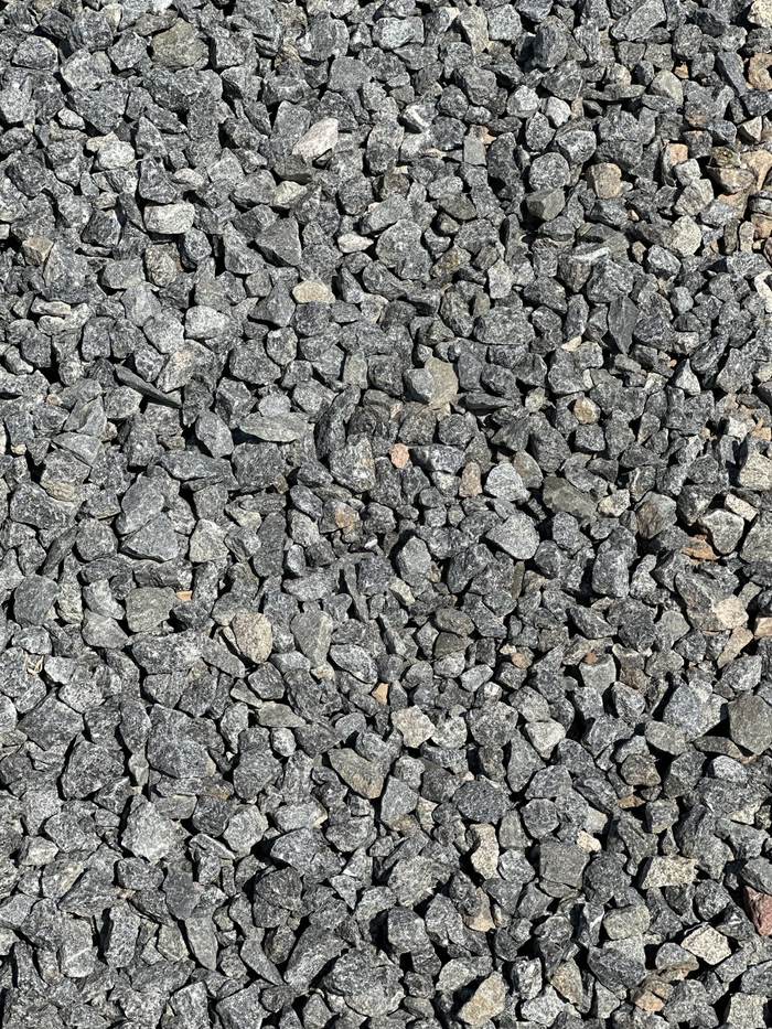 Crushed granite, dark landscape rock