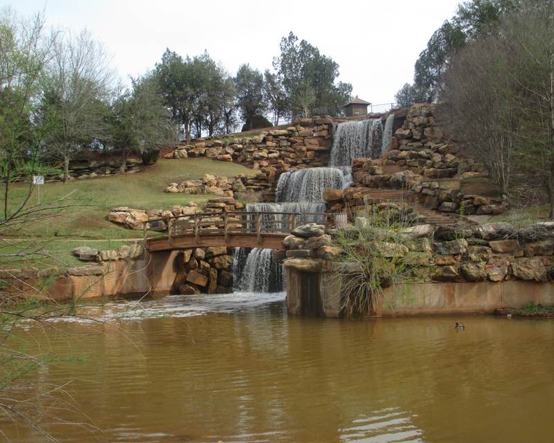 The Falls, the man-made waterfall on the Wichita River in Wichita Falls